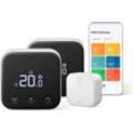 TADO Smart-Home-Zubehör "Kit Smartes Thermostat + (Line X)" Smart-Home-Stationen schwarz