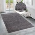 Hochflor-Teppich BRUNO BANANI "Shaggy Soft" Teppiche Gr. B: 240cm, 30mm, L: 320cm, grau (stone) gewebt, Uni Farben, besonders weich und kuschelig