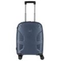 Hartschalen-Trolley IMPACKT "IP1, verschiedene Größen und Farben", Gr. B/H/T: 40cm x 55cm x 20cm 38 l, blau (glacier blau), Polypropylen, unifarben, casual, Koffer, Hartschalen-Koffer vegan Koffer Reisegepäck USB-Port TSA Zahlenschloss