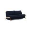 Schlafsofa INNOVATION LIVING ™ "Cubed Klappsofa, hochwertige Schlaffunktion, Design und extra Komfort", blau, B:168cm H:79cm T:98cm, Sofas, Frontauszug, sehr platzsparend, abgewinkelt Sitzen, waagerecht liegen