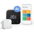 TADO Smart-Home-Zubehör "Kit Smartes Thermostat + 3x (Line X)" Smart-Home-Stationen schwarz