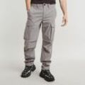 Cargohose G-STAR "Core Regular Cargo" Gr. 30, Länge 32, grau (sharkskin), Herren, Web, Obermaterial: 65% Polyester, 35% Elastomultiester, Hosen