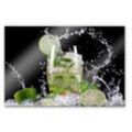 Küchenrückwand WALL-ART "Spritzschutz Splashing Mojito" Spritzschutzwände Gr. B/H: 100cmx70cm, bunt Herd Waschbecken Wandschutz