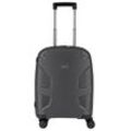 Hartschalen-Trolley IMPACKT "IP1, verschiedene Größen und Farben", Gr. B/H/T: 40cm x 55cm x 20cm 38 l, schwarz (lava schwarz), Polypropylen, unifarben, casual, Koffer, Hartschalen-Koffer vegan Koffer Reisegepäck USB-Port TSA Zahlenschloss