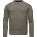 Strickpullover RAGWEAR "Larrs" Gr. XXL (56), grau Herren Pullover stylischer Sweatpullover mit Rippbündchen