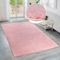 Hochflor-Teppich BRUNO BANANI "Shaggy Soft" Teppiche Gr. B: 240cm, 30mm, L: 320cm, rosa gewebt, Uni Farben, besonders weich und kuschelig