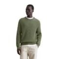 Rundhalspullover MARC O'POLO Gr. L, green goose Herren Pullover Zweifarbiger Bi-Colour-Strick