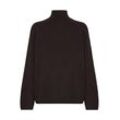 Strickpullover B.YOUNG "Strickpullover BYOTARI ROLLNECK JUMPER -" Gr. L, schwarz Damen Pullover