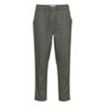 Sweathose CASUAL FRIDAY "Sweatpants CGPilou" Gr. XL, Länge 32, grün (burnt olive melange), Herren, Obermaterial: 35% Polyester PES. 22% Baumwolle CO. 22% Leinen LI. 19% Viskose CV. 2% Elasthan EL., unifarben, Hosen