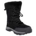 Winterstiefel HI-TEC "Moritz WP 200", Damen, Gr. 36, schwarz, Leder, mehrfarbig, sportlich, Schuhe, Snowboots, Winterboots, Winterschuhe, mit 200g Thinsulate Isolierung