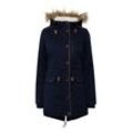 Langmantel OXMO "Parka OXAnna", Damen, Gr. L, blau (insignia b), Obermaterial: 65% Polyester PES. 35% Baumwolle CO., casual, ca. Mitte Oberschenkel, Mäntel