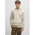 Kapuzensweatshirt BOSS ORANGE "Wetalk", Herren, Gr. XXXL, beige (271_light_beige), Sweatware, Obermaterial: 100% Baumwolle, unifarben, casual, regular fit hüftlang, hoch geschlossener Ausschnitt, Sweatshirts, mit gesticktem BOSS Markenlabel