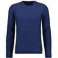 Rundhalspullover RAGMAN, Herren, Gr. 52, blau (marineblau), 95% Baumwolle 5% Cashmere, casual, ohne Ausschnitt, Pullover