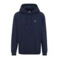 Sweatshirt TOMMY JEANS "TJM REG S FLAG HOODIE", Herren, Gr. XL, blau (schwarz night navy), Sweatware, Obermaterial: 80% Baumwolle, 20% Polyester, unifarben, casual, regular fit, Langarm breiter Bund, Sweatshirts, mit bestickten Markenlogo auf Brusthöhe