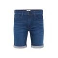 Jeansshorts BLEND "Jeansshorts BHDenim" Gr. L, N-Gr, blau (denim dunkelblau), Herren, Obermaterial: 91% Baumwolle CO. 7% Polyester PES. 2% Elasthan EL., unifarben, Jeans