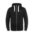 Kapuzensweatjacke SOLID "Kapuzensweatjacke SDBenn" Gr. M, schwarz, Herren, Obermaterial: 50% Baumwolle CO. 50% Polyester PES., Sweatjacken