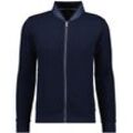 Sweatjacke RAGMAN, Herren, Gr. XL (52/54), blau (dunkelblau, 711), 100% Baumwolle, casual, regular fit, Sweatjacken