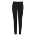 Röhrenjeans PULZ JEANS "Rhrenjeans PZAnna" Gr. 26, N-Gr, schwarz (schwarz denim), Damen, Jeans, Obermaterial: 43% Viskose LENZINGu00bf ECOVEROu00bf CV LenzEcov. 33% Baumwolle CO. 17% Lyocell CLY. 5% Polyester PES. 2% Elasthan EL., unifarben, Jeans