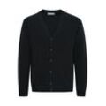 Strickjacke CASUAL FRIDAY "Strickjacke CFKarl", Herren, Gr. S, blau (schwarz navy), Feinstrick, Obermaterial: 80% Wolle WO. 20% Polyamid PA., unifarben, casual, normal, Strickjacken