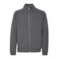 Sweatjacke CASUAL FRIDAY "Sweatjacke CFSIGURD 0096 zipthrough sweatshirt", Herren, Gr. XXL, grau (schwarz shadow), Obermaterial: 80% Viskose LENZING ECOVERO CV LenzEcov. 13% Polyester PES. 7% Elasthan EL., Basic, normal, Sweatjacken