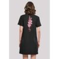 Shirtkleid F4NT4STIC "Cherry Blossom Damen T-Shirt Kleid" Gr. 4XL, schwarz, Damen, Obermaterial: 100% Baumwolle, Kleider, Print