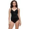 Shaping-Body TRIUMPH "True Shape Sensation BSW" Gr. 80, Cup C, schwarz, Damen, Obermaterial: 54% Polyamid, 42% Elasthan (LYCRA), 4% Polyester, Bodies, Cup B-E mit Bügeln, Shapewear, Details aus zarter Tüll-Spitze