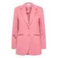 Jackenblazer ICHI "Jackenblazer IHKate", Damen, Gr. L, rosa (chateau rose), Obermaterial: 74% Polyester Pol. recyc.. 22% Viskose LENZING ECOVERO CV LenzEcov. 4% Elasthan EL., casual, lang, Blazer