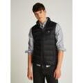 Steppweste TOMMY JEANS "TJM LT DOWN VEST EXT" Gr. L, schwarz, Herren, Web, Obermaterial: 100% Polyamid, unifarben, Westen, mit Daunenwattierung