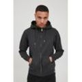 Kapuzensweatjacke SOLID "Kapuzensweatjacke SDSweat", Herren, Gr. L, grau (dar grau m), Obermaterial: 60% Baumwolle CO. 40% Polyester PES., Sweatjacken