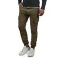 Cargohose INDICODE "Cargohose IDBromfield", Herren, Gr. XL, N-Gr, grün (army), Web, Obermaterial: 98% Baumwolle CO. 2% Elasthan EL., casual, regular fit lang, Hosen