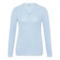 V-Pullover Anna Aura blau, 44