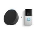 Amazon Echo Pop + Ring Battery Video Doorbell Plus