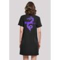 Shirtkleid F4NT4STIC "Drache Japan Damen T-Shirt Kleid" Gr. 4XL, schwarz, Damen, Obermaterial: 100% Baumwolle, Kleider, Print