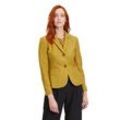 Kurzblazer BETTY BARCLAY "Betty Barclay Wollblazer mit aufgesetzten Taschen", Damen, Gr. 42, gelb, Obermaterial: 65% Polyester, 25% Wolle, 10% Polyacryl. Futter: 100% Polyester., modisch, tailliert normal, Langarm, Blazer, Material