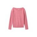 TOM TAILOR Damen Basic Strickpullover, rosa, Uni, Gr. XXL