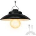 Lablanc - Wiederaufladbare Campinglampe, Retro-Campinglaterne, Zeltlichter mit 2 Beleuchtungsmodi, IPX4 wasserbeständige Zeltlampe für Camping,