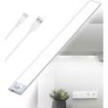 Lablanc - usb wiederaufladbare LED-Küchen-Unterbauleuchte, 40 cm dimmbare Schranklampe, Bewegungsmelder, LED-Leiste, kabellos, wiederaufladbar,