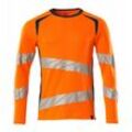 T-Shirt, langarm 19081-771-1444 Gr. xl hi-vis orange/dunkelpetroleum - Mascot