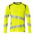 T-Shirt, langarm 19081-771-1709 Gr. xl hi-vis gelb/schwarz - Mascot