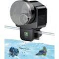 Automatischer Aquarium-Futterspender, automatischer Aquarium-Urlaubstimer, 60 ml, verstellbarer Fischfutterspender, batteriebetrieben (Batterien