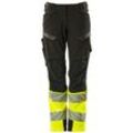 Hose mit Knietaschen 19178-511-0917 Gr. 38 schwarz/hi-vis gelb - Mascot