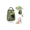 Tigrezy - Camping-Solar-Duschtasche, 20 l tragbare Solar-Duschtasche, faltbare Outdoor-Duschtasche mit abnehmbarem Duschkopf, 45 °c