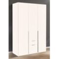 Kleiderschrank WIMEX "New York", weiß, B:135cm H:208cm T:58cm, Schränke, wahlweise 208 oder 236cm hoch