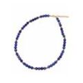 Collier FIRETTI "Schmuck Geschenk Halsschmuck Halskette Edelstein Farbstein Lapislazuli", gold (gelbgoldfarben, blau), Halsketten, Damen, Messing, L: 53cm, Made in Germany - mit Lapislazuli