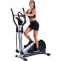 Crosstrainer-Ergometer CHRISTOPEIT SPORT "Eco 2000"", grün (silberfarben, schwarz, grün), CrosstrainerB:66cm H:161cm L:120cm, Schwungmasse ca. 10 kg, 24 Widerstandsstufen, B:66cm H:161cm L:120cm