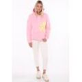 Kapuzensweatshirt ZWILLINGSHERZ Gr. LXL, pink, Damen, Obermaterial: 50% Baumwolle, 50% Polyester, Sweatshirts, mit "Love"-Aufdruck und gesticktem Herz am Ärmel