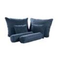 meinBett Deko-Kissenset, 6-teilig Pembroke ¦ blau