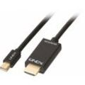 Video- / Audiokabel - DisplayPort / hdmi - Mini DisplayPort (m) bis hdmi (m) - 3,0m - passiv, 4K Untersttzung (36928) (36928) - Lindy