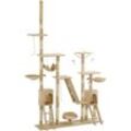 Vidaxl - Katzen-Kratzbaum mit Sisal-Kratzsäulen 230 - 250 cm Beige