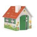 FOLDZILLA Spielhaus XXL 1,2 x 1,15 x 1,13 m aus Pappe Pappspielhaus Karton Haus - Spielhaus Gartenhaus